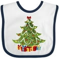 thumbnail image 3 of Inktastic Christmas Tree Boys or Girls Baby Bib, 3 of 4