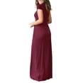 thumbnail image 3 of Dress for Womens Summer 4th of July Dresses Casual Solid Color Maxi Dresses Plus Size Sun Dresses Wedding Guest Dresses with Pockets Shermie, 3 of 6