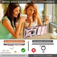 thumbnail image 6 of for Google Pixel 6 Pro Case with HD Screen Protector, Build in 360° Rotating Ring Kickstand [Military Grade] Protective Case for Pixel 6 Pro Case,Rose Gold, 6 of 13