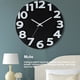 thumbnail image 5 of Reloj de pared 3D Inteprter 12 pulgadas silencioso Negro 30*30*4.2 cm, 5 of 6