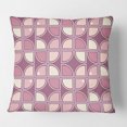 thumbnail image 2 of Designart Retro Purple Pink Desing' Mid-Century Modern Throw Pillow - 18x18, 2 of 2