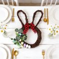 thumbnail image 3 of Easter Wreath For Front Door 18.9 in Bunny Shaped Plastic Spring Decoration With Multicolor Design, 3 of 6