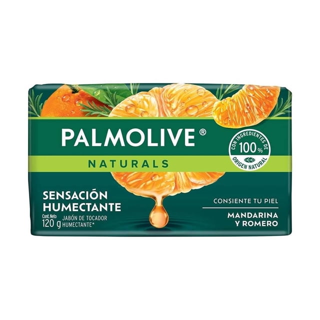 Jabon de Baño Palmolive Naturals Sensación Humectante Mandarina y Romero 120 g