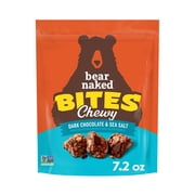 Bear Naked Dark Chocolate and Sea Salt Granola Bites, Gluten Free, 7.2 oz Bag