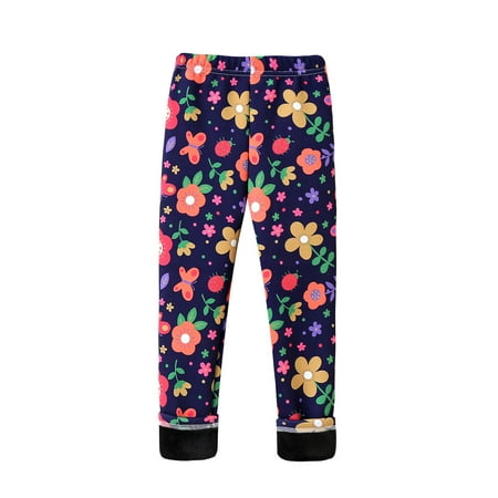 

WZHKSN Autumn Winter Kids Pants Sweet Girls Plus Velvet Leggings Baby Thick Warm Trousers Children Clothing Infant Slim Pants Clothes