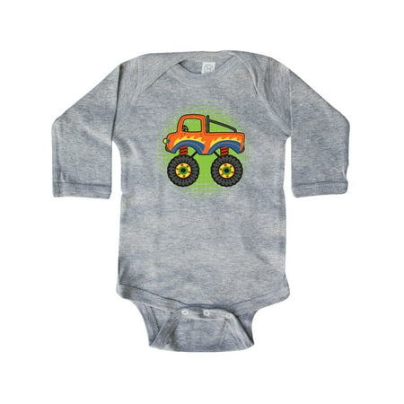 

Inktastic Monster Truck for Boys Gift Baby Boy Long Sleeve Bodysuit