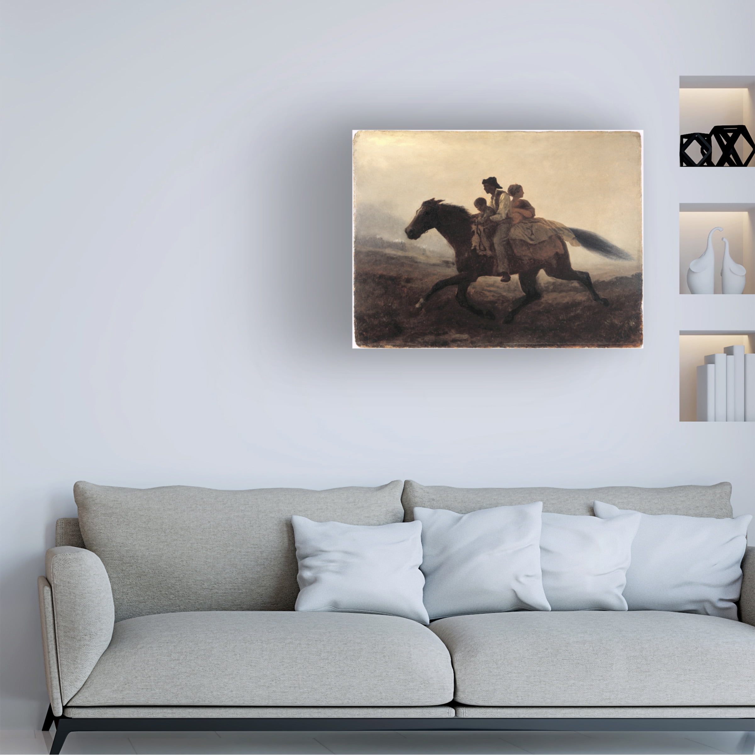 Eastman Johnson 'A Ride For Libertythe Fugitive Slaves' Canvas Art