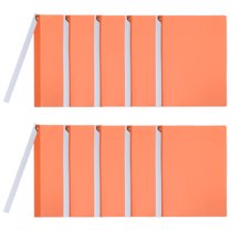 Uxcell 10 Pcs Non-punching Report Covers with Swing Clip, Plastic Presentation Folders for Office, Orange