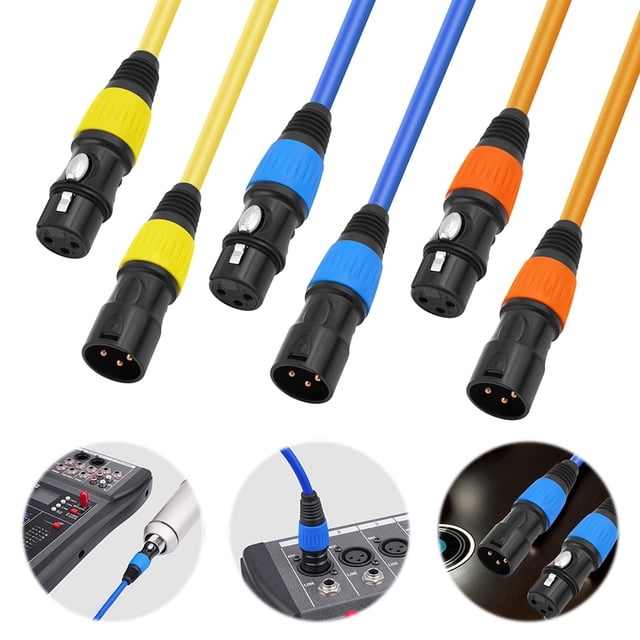 Cable Micrófono XLR Equilibrado 3 Pines 4/5/6 1/1 8 M A