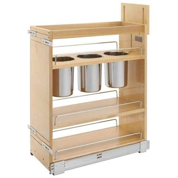 Rev-A-Shelf 448Ut-Bcsc-9C Wood Classics 10-1/2"W Base Cabinet Pull Out Kitchen Shelf