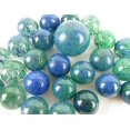 thumbnail image 3 of 25 Glass Marbles Earth Green/Blue Speckled Confetti Toy  Game Pack (24 Player, 1 Shooter) Decor/Vase Filler/Aquarium, 3 of 4