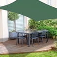 thumbnail image 2 of 13' x 13' Dark Green Rectangle Sun Shade Sail Canopy Awning Shelter Fabric Screen, UV Block for Outdoor Patio Garden Carport, 2 of 5