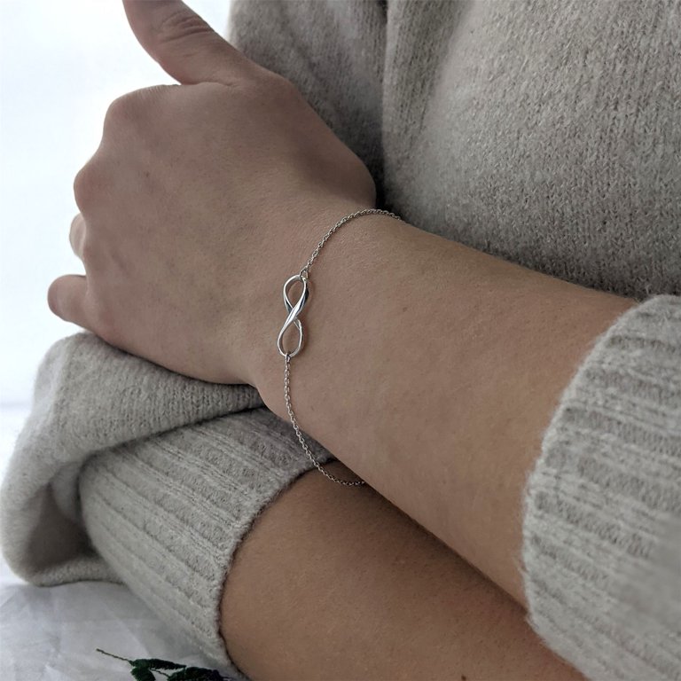 Silverly 925 Sterling Silver Bracelet for Women 16 + 2 cm
