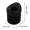 thumbnail image 7 of OUNONA  20 Pcs Caster Stem Sleeve Replacements Mounting Sockets for Casters Black, 7 of 7