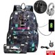 thumbnail image 1 of Mochila con estampado de FORTNITE para niños y adolescentes, morral escolar de dibujos animados con carga USB de 17 pulgadas Fivean unisex, 1 of 2