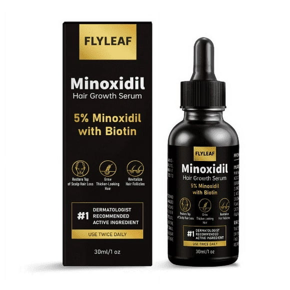 5% Minoxidil Topical Foam for Men and Women, Hair & Beard Care with Biotin, Unscented Formula, 1Oz