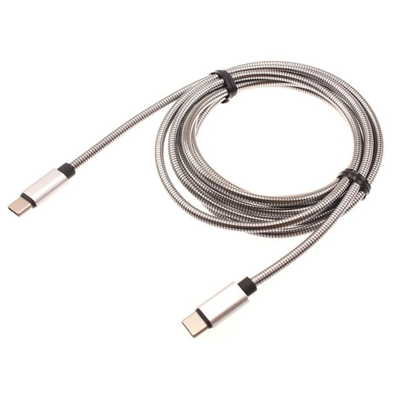 Type-C to USB-C 6ft Metal PD Cable for OnePlus 9, Nord N100/N10 5G, Pro Phones - Charger Cord Power Wire Sync Long Fast X2A