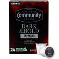 thumbnail image 2 of (4 pack) Community Coffee Dark & Bold Espresso Roast Extra Dark Roast Single Serve Keurig K-Cup Pods 24 ct Box, 2 of 9