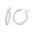 thumbnail image 2 of Sterling Silver 3 Piece Hoop Earrings Set, 2 of 6