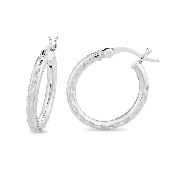 Sterling Silver 3 Piece Hoop Earrings Set Walmart