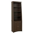 thumbnail image 5 of Prepac 6-Shelf Slant Back Bookcase with Doors, Espresso, 5 of 6