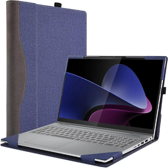 Laptop Case Cover for Lenovo 16" IdeaPad 5i 2-in-1 Gen 9 for IdeaPad 5 2-in-1 16IRU9 16AHP9 [Not fit Other Models] Detachable Notebook Sleeve Computer Bag PU with Heat Dissipation Hole