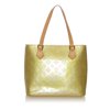 Pre-Owned Louis Vuitton Vernis Houston Leather Green