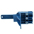 thumbnail image 4 of Guía de taladro para agujeros de espiga de madera, herramienta de plantilla de hardware de gabinete, localizador de perforación de agujeros rectos para carpintería(Azul), 4 of 13