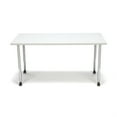 thumbnail image 3 of OFM Adapt Series Rectangle Student Table - 25-33″ Height Adjustable Desk with Casters, White (RECT-LLC), 3 of 5