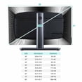 thumbnail image 5 of Indoor TV Cover for 40 Inch Flat Screen, Black White Stretch Fabric Dust Proof TV Screen Protector, Gradient Gray Monochrome Minimalist Stripe Slipcover Monitor Cover for LED LCD Smart TVs Computer, 5 of 9