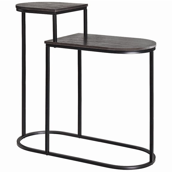 Oval 2-Tier Living Room End or Side Table - 28"H