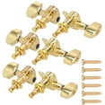 thumbnail image 2 of Guitar Tuning Pegs, Anti-Corrosion Metal Structure String Tuners, Anti-Rust Stability And Durability for Acoustic Guitar Guitar Repair Master Gold,Silver,Black, 2 of 8