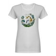 thumbnail image 2 of Magic Forest Unicorn Shaped T-Shirt Women -Image by Shutterstock, Female x-Large, 2 of 4