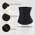 thumbnail image 3 of Lilvigor Neoprene Sauna Waist Trainer Corset Sweat Belt for Women Weight Loss Compression Trimmer Workout Fitness Body Shaper, 3 of 6