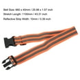 thumbnail image 2 of Unique Bargains High Visibility Night Caution Reflective Belt Bands Orange 26x1.6 Inch, 2 of 5