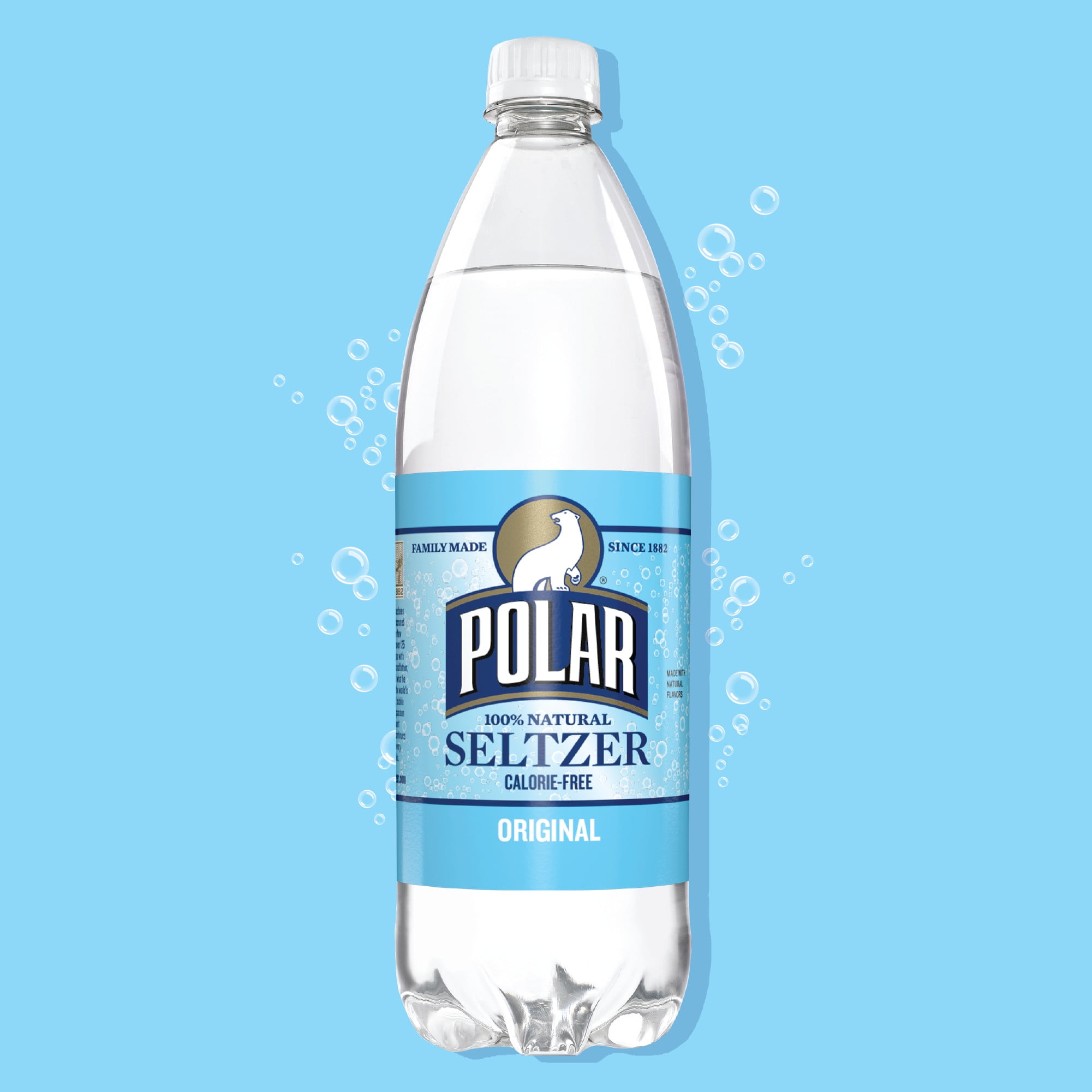 Polar Zero Calorie Original Sparkling Seltzer Water, 1 L, Bottle