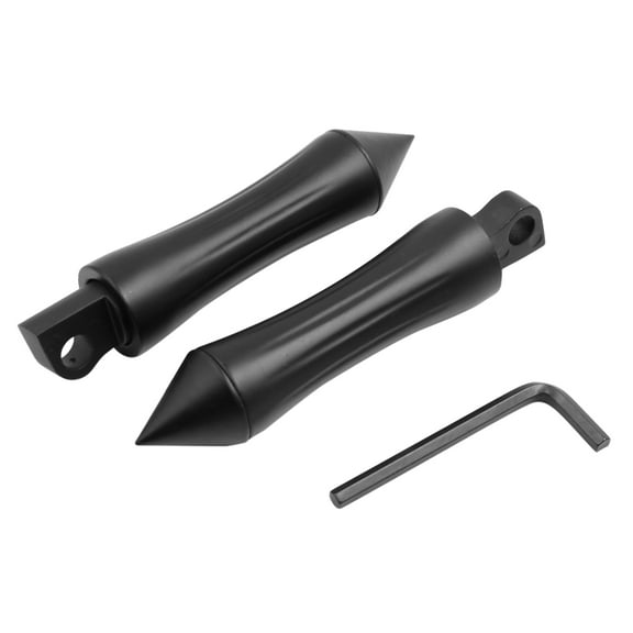 2pcs Black Aluminum Alloy Motorbike Foot Pegs Rest Pedal for Harley Fxsbse