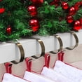 thumbnail image 3 of LHWEN Stocking Holders for Mantle Set of 4 with Non-Slip Pads Adjustable Design Heavy Duty for Mantel Fireplace Decoration Perfect for Hanging Christmas Stockings Ornaments Garlands All-Season, 3 of 4