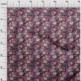 thumbnail image 2 of oneOone Viscose Chiffon Pink Fabric Insect|Leaves & Lotus Floral Craft Projects Decor Fabric Printed By The Yard 42 Inch Wide, 2 of 4