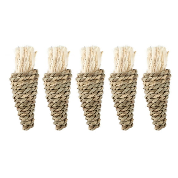 Pet Toys Accessories,5pcs Rabbit Woven Carrot Rabbit Woven Carrot Toy Pet Woven Carrot Toys Crafted with Care