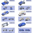 thumbnail image 2 of Ludolm 6 Pcs Mini Die Cast Car Set 1/64 Scale Alloy Construction Trucks - Dump Truck, Excavator, Forklift, Road Roller, Bulldozer, Mixer Truck - Toy Cars for Kids, Boys, Girls - Birthday Xmas Gift, 2 of 7