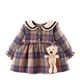 thumbnail image 1 of Vestido Para Niñas Ropa Para Bebés Ropa Para Niños Pequeños Falda A Cuadros De Verano Vestido De Moda De Manga Larga Púrpura Odeerbi LM103-999, 1 of 9