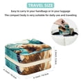 thumbnail image 5 of Bear Travel Portable Square Jewelry Box Organizing Rings Earrings Necklaces Bracelets for Girls Women, 5 of 6