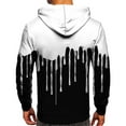 thumbnail image 4 of Men's Loose Fit Hoodie with Watercolor Print, Casual Long Sleeve Pullover Sweatshirt, Soft Brushed Fleece for Streetwear, Winter Comfort, Christmas Holiday Season,White,XL, 4 of 6