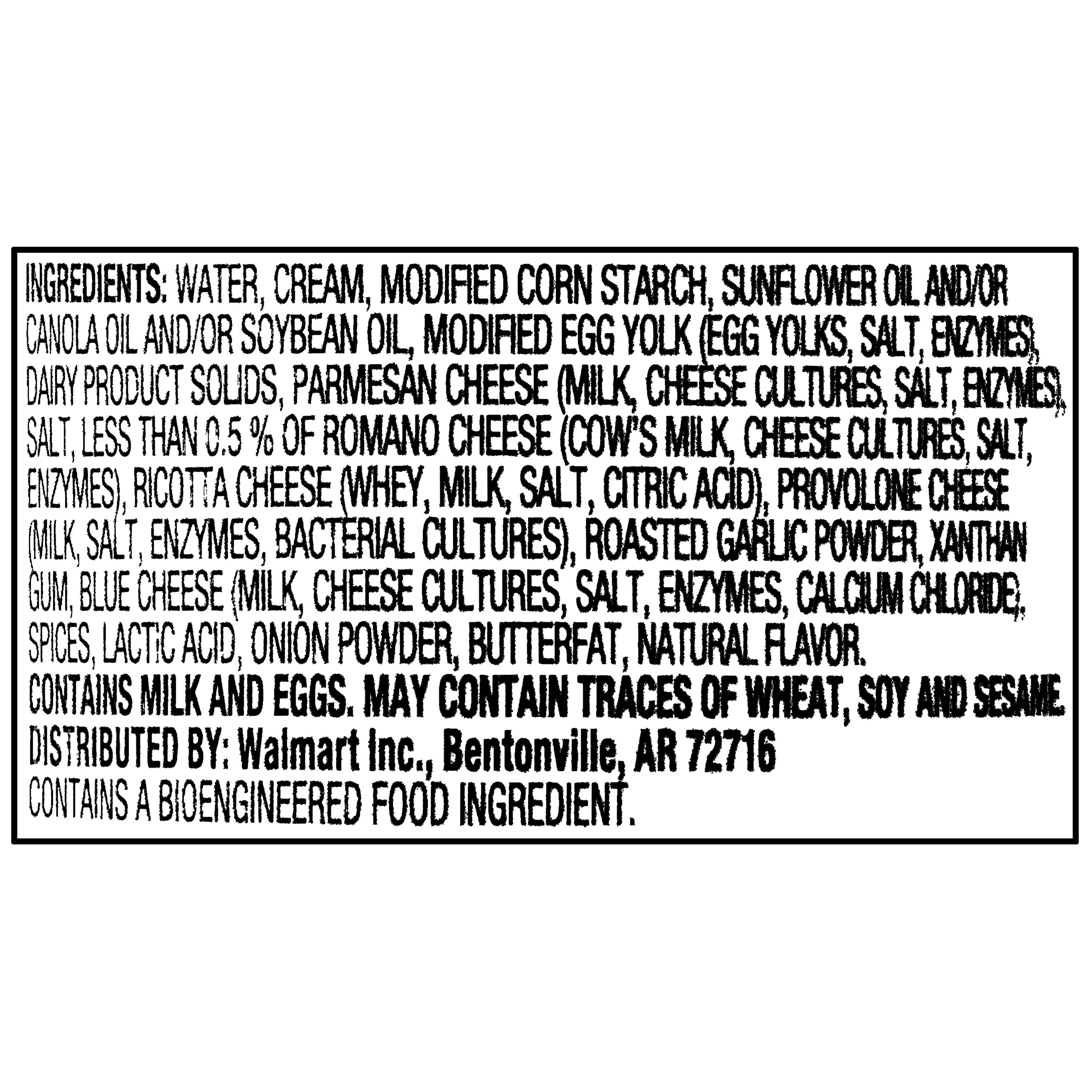 (3 pack) Great Value 4 Cheese Alfredo Pasta Sauce, 16 oz