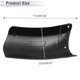 thumbnail image 4 of Guardabarros de motocicleta de plástico único para la rueda delantera, protector contra salpicaduras, cubre ruedas para Harley Cruiser Chopper Bobber, 1 juego negro 01 con tornillos de montaje 22x11cm, 4 of 6