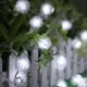 thumbnail image 5 of Guirnalda de luces navideñas con forma de bola de nieve peluda de 40 LED con pilas de 16,5 pies/5 m para vacaciones, bodas y decoración de fiestas (blanco cálido), 5 of 8