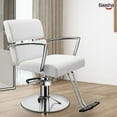 thumbnail image 3 of Baasha Salon Chair Beauty Barber Chair with Vented Back Design, Stain Resistant Leather Beauty Spa Equipment Salon Chair for Hair Stylist Women Man, 3 of 9