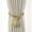 Gold, variant on 2PCS Curtain Tiebacks Tie Backs Buckle Clips Weave Rope Holdbacks Home-Off-white