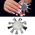 thumbnail image 3 of Práctica plantilla de manicura de acero inoxidable, cortador de línea de corte francés, herramienta de bricolaje para decoración de uñas, 3 of 6